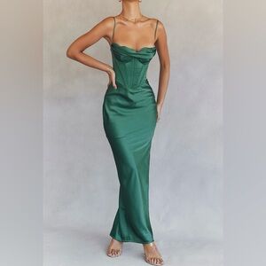 chinese dress ladies CHARMAINE PINK CORSET MAXI DRESS main image 0